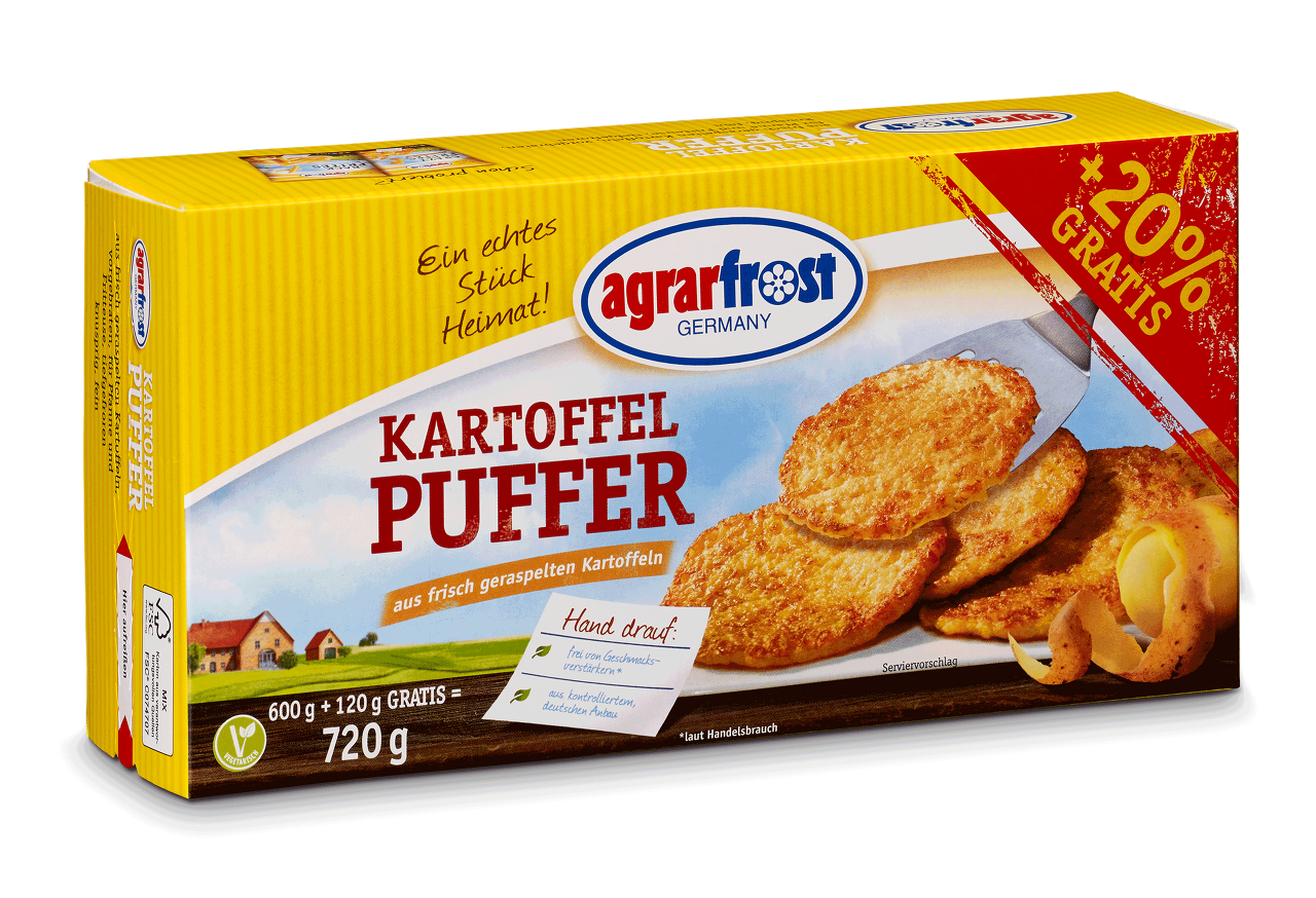 WSQF Referenzen Faltschachtel Kartoffelpuffer